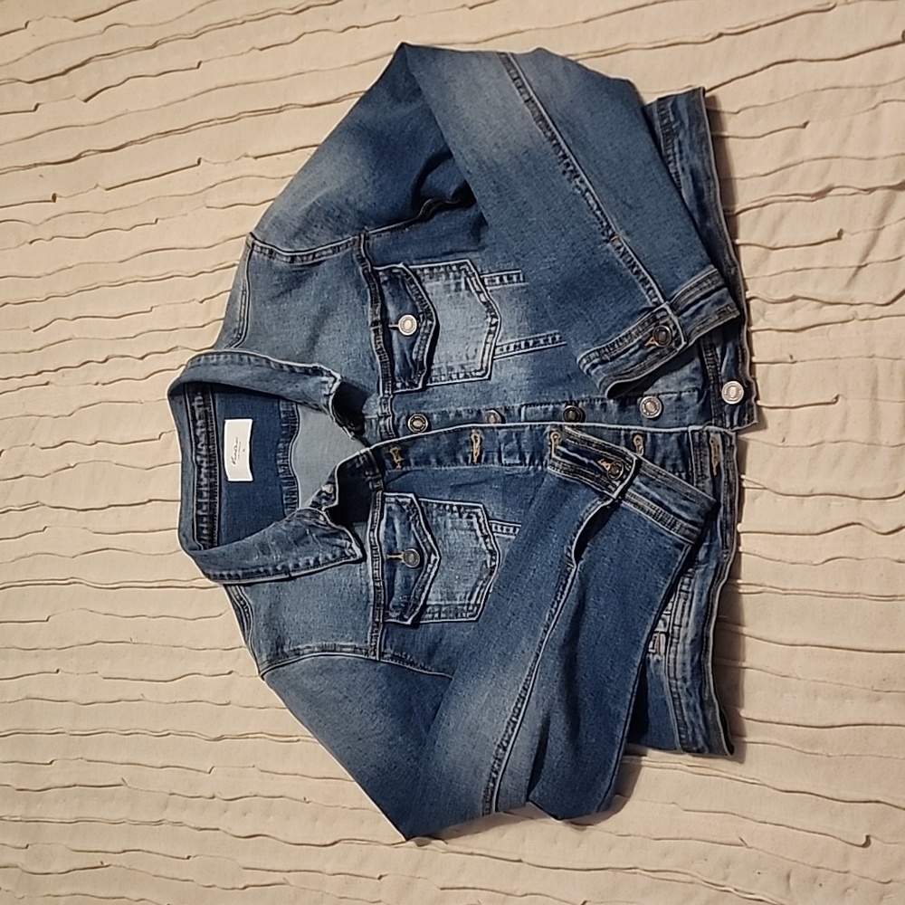 KanCan Cropped Jean Jacket